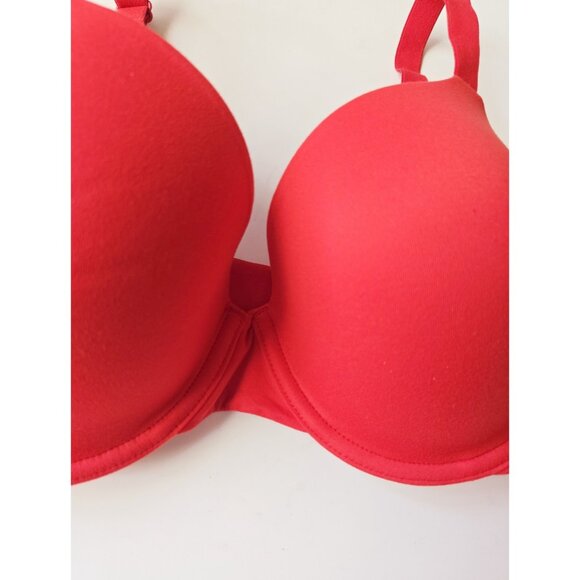 Soma Enbliss Red Full Coverage Figure Underwire Lined Molded T-Shirt Bra 34DD - Picture 3 of 10